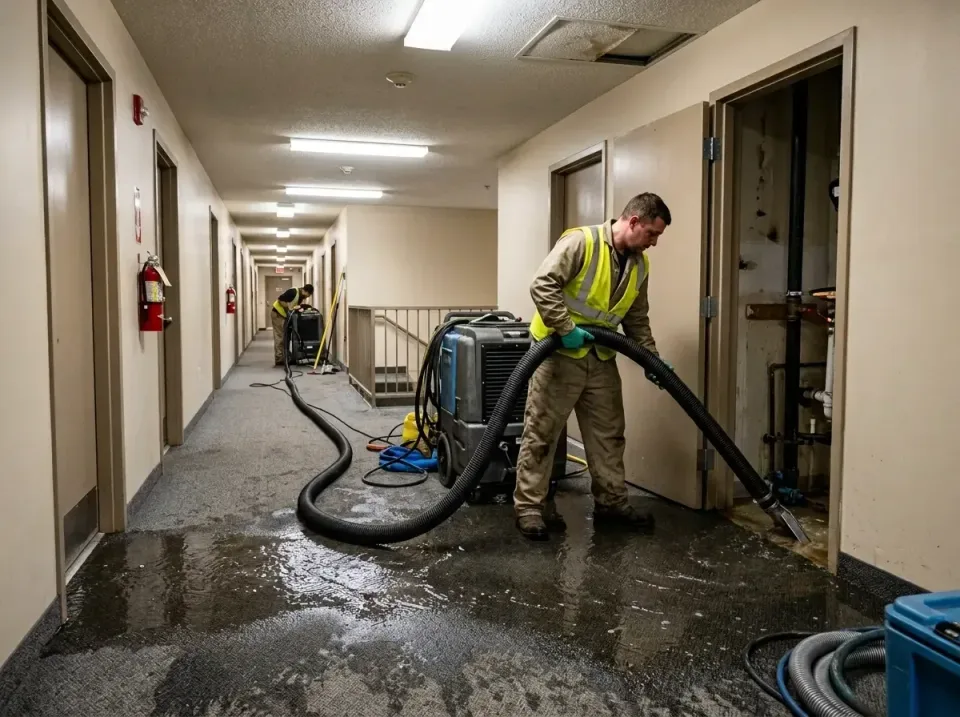 multi-unit-apartment-hallway-f-005 — frequently asked questions, Emergency Burst Pipe Water Extraction & Removal in Kitsap L…